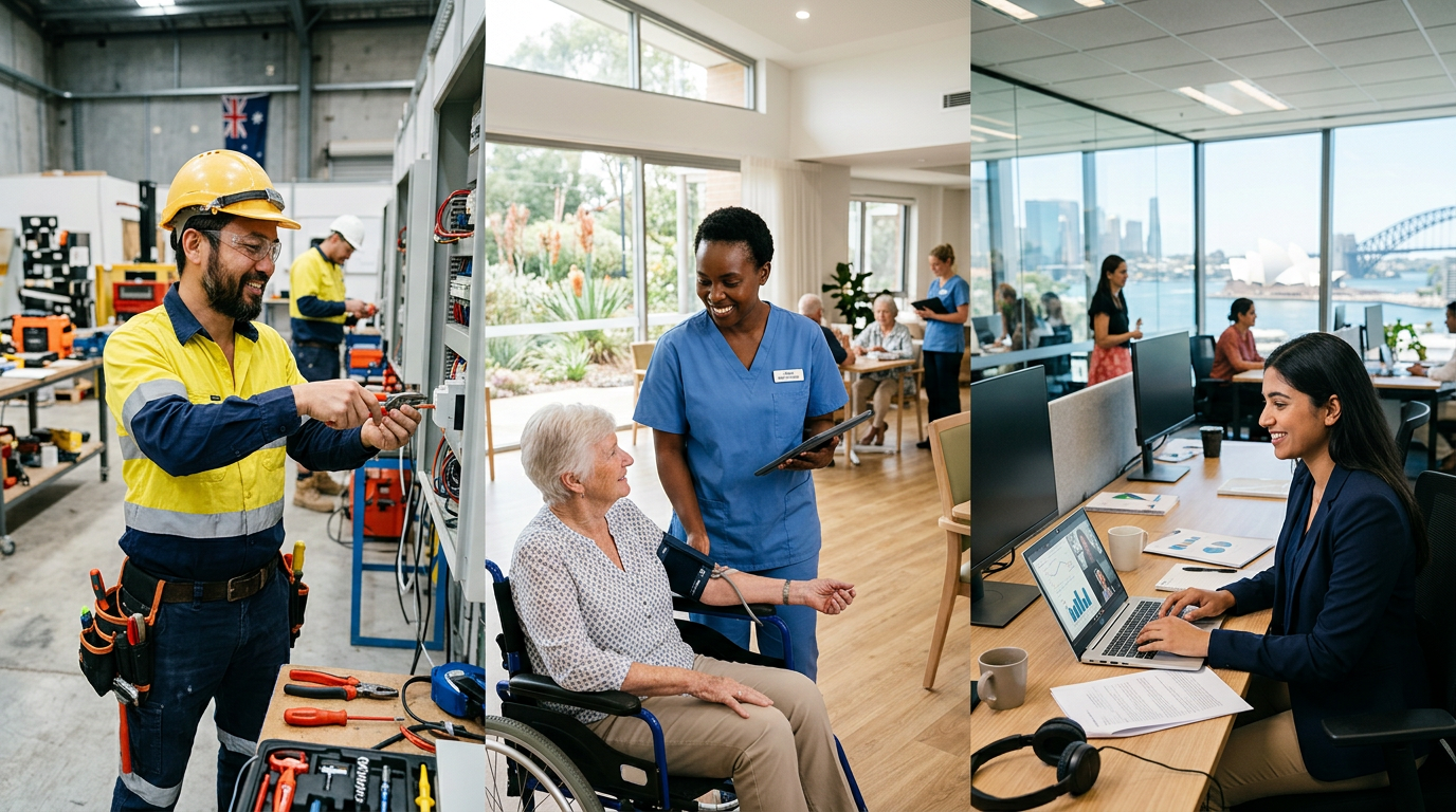 Newcomers building careers in Australia